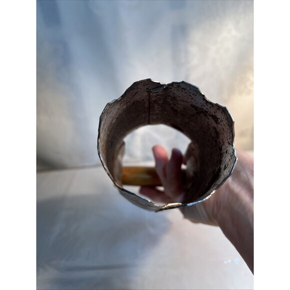 Vintage Flower Bulb Hole Digger Planter Garden Tool Red Wood Handle 3" Depth - Picture 3 of 5